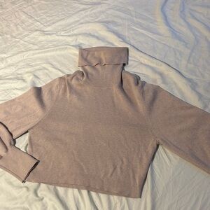 Wilfred Taupe Turtleneck Sweater medium